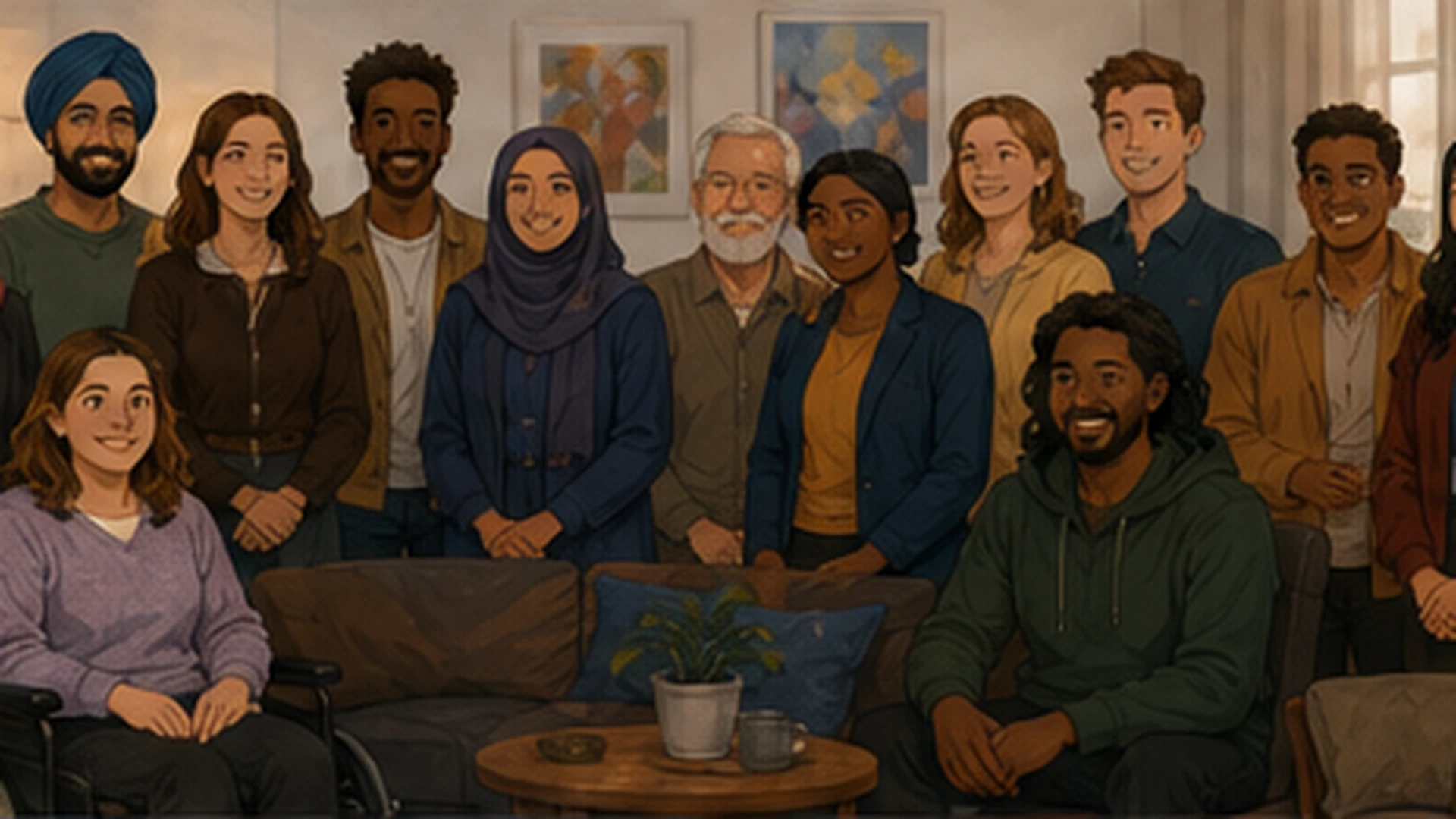 Diverse communities inclusion illustrated